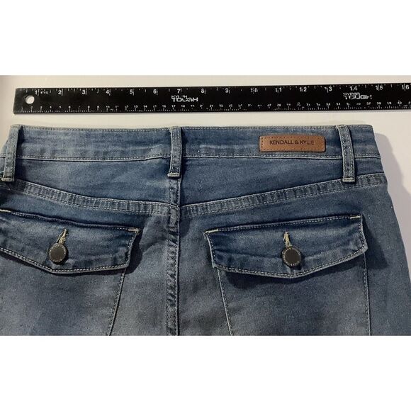 K & K Kendall & Kylie jeans 7/8 Flare lightweight stretch blue - Picture 5 of 11